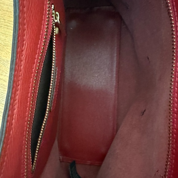 Ralph Lauren Red Leather tote purse - Picture 9 of 10
